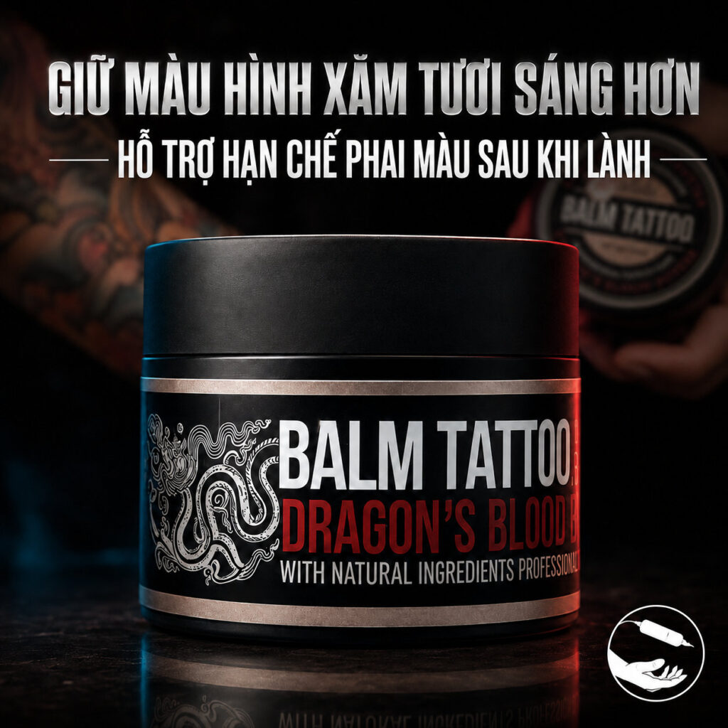 Balm-tattoo-Kem-duong-hinh-xam-Balm-tattoo-chinh-hang-Kem-duong-sau-xam-blam-tattoo (2)_result (1) Kem dưỡng hình xăm Balm Tattoo Dragon’s Blood Butter hỗ trợ làm mềm da, giữ ẩm bề mặt hình xăm và chăm sóc da sau xăm, phù hợp cho thợ xăm, studio và khách hàng cần bảo vệ hình xăm sau khi hoàn thiện.