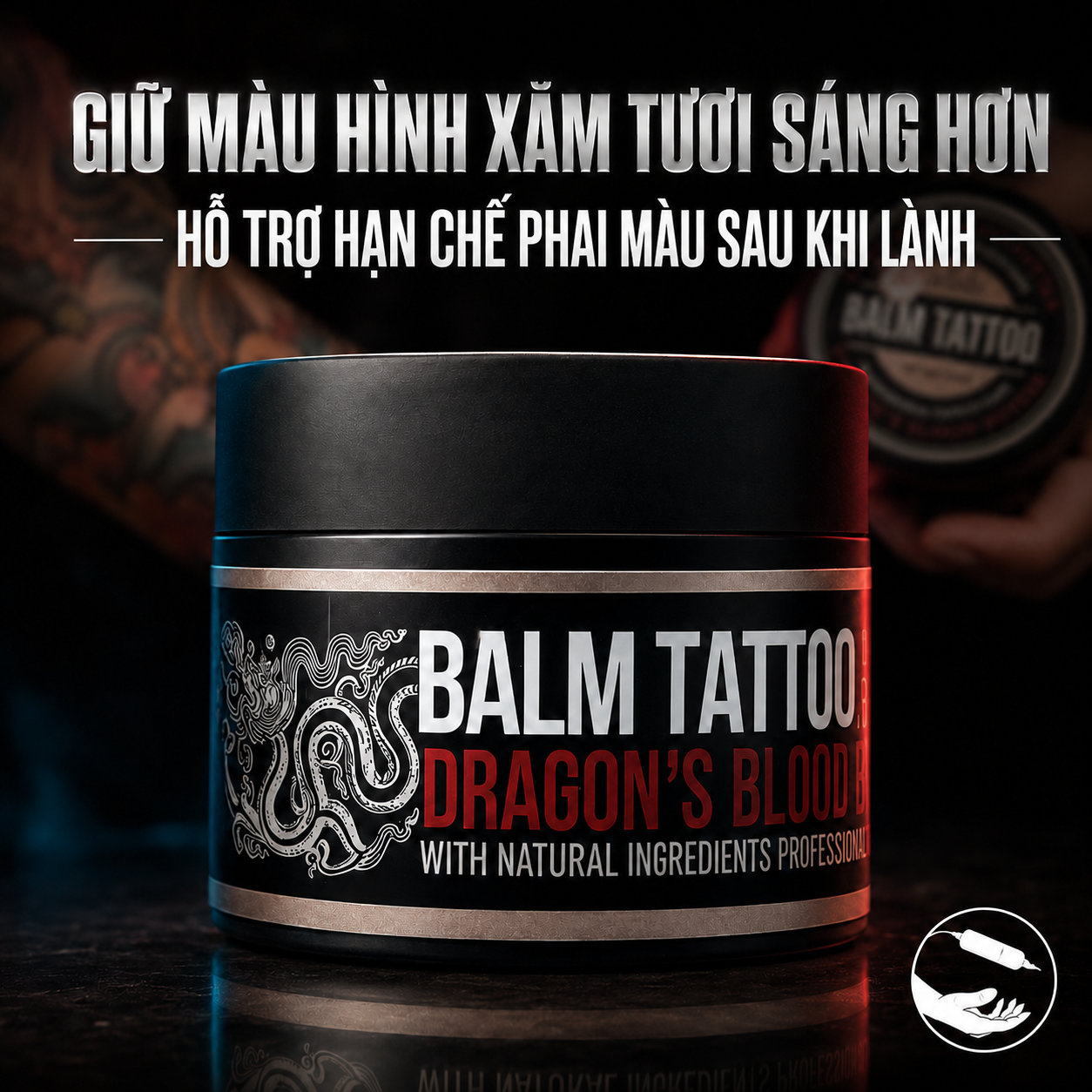 Giữ màu hình xăm tươi sáng hơn khi lành