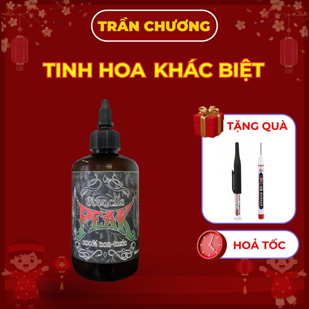 Gel scan hình xăm PEAK 8oz giữ nét scan bám ổn định chính hãng