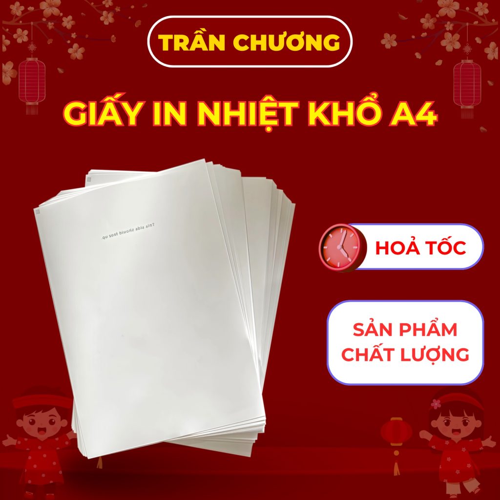 giay-in-nhiet-a4- Giấy in nhiệt A4 200 tờ 70gsm khổ 210 x 297mm cho máy in nhiệt không cần mực