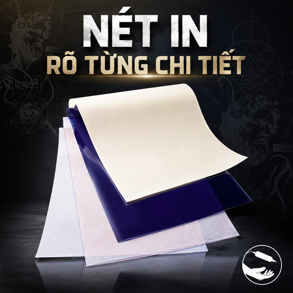 giay-scan-hinh-xam-dr-tattoo-khong-lem-khong-nhoe (3) Giấy scan hình xăm Dr Tattoo Care Thermal Transfer Paper là giấy scan nhiệt 3 lớp, kích thước 8.5 x 11 inch, hộp 100 tờ, hỗ trợ thợ xăm chuyển mẫu stencil lên da rõ nét trước khi đi kim.
