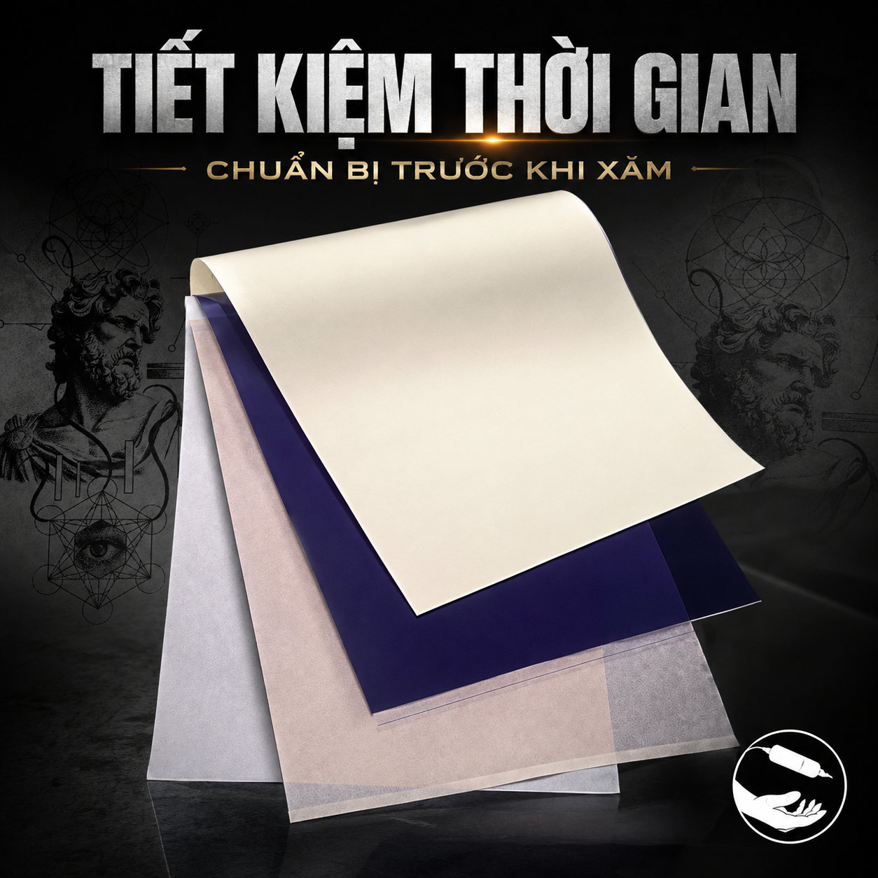giay-scan-hinh-xam-dr-tattoo-khong-lem-khong-nhoe (5) Giấy scan hình xăm Dr Tattoo Care Thermal Transfer Paper là giấy scan nhiệt 3 lớp, kích thước 8.5 x 11 inch, hộp 100 tờ, hỗ trợ thợ xăm chuyển mẫu stencil lên da rõ nét trước khi đi kim.