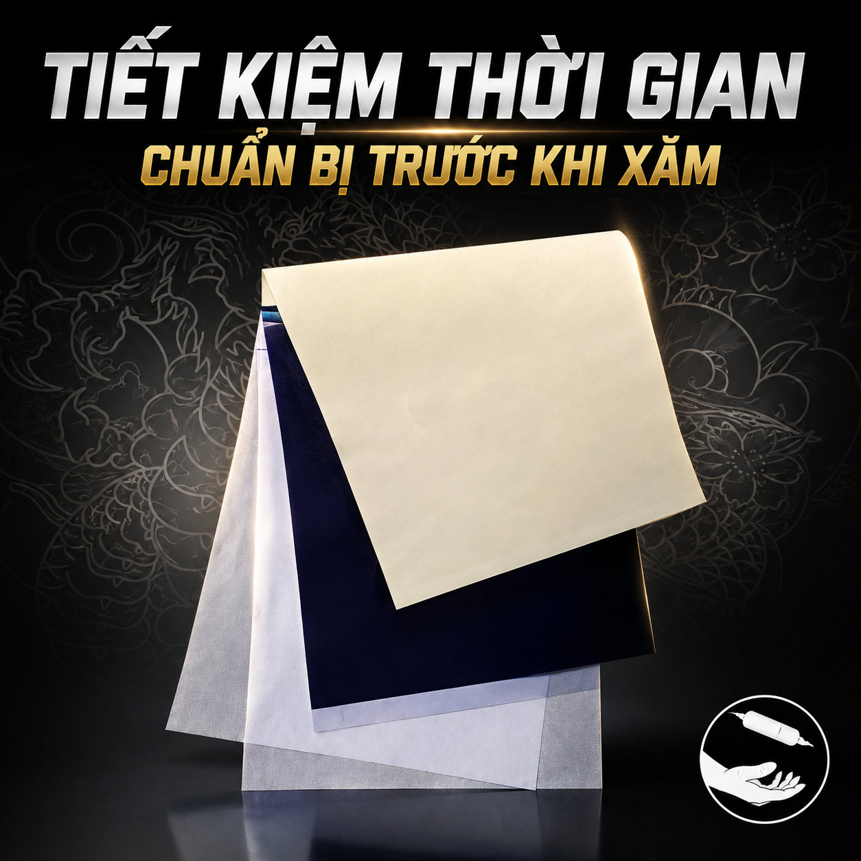 giay-scan-spirit-thermal-paper (5) Giấy Spirit Thermal Master Units là giấy master dùng trong quy trình tạo stencil bằng máy thermal/Thermofax, kích thước 8.5 x 11 inch, gói 100 tờ, hỗ trợ thợ xăm chuyển mẫu thiết kế rõ nét trước khi đưa lên da.