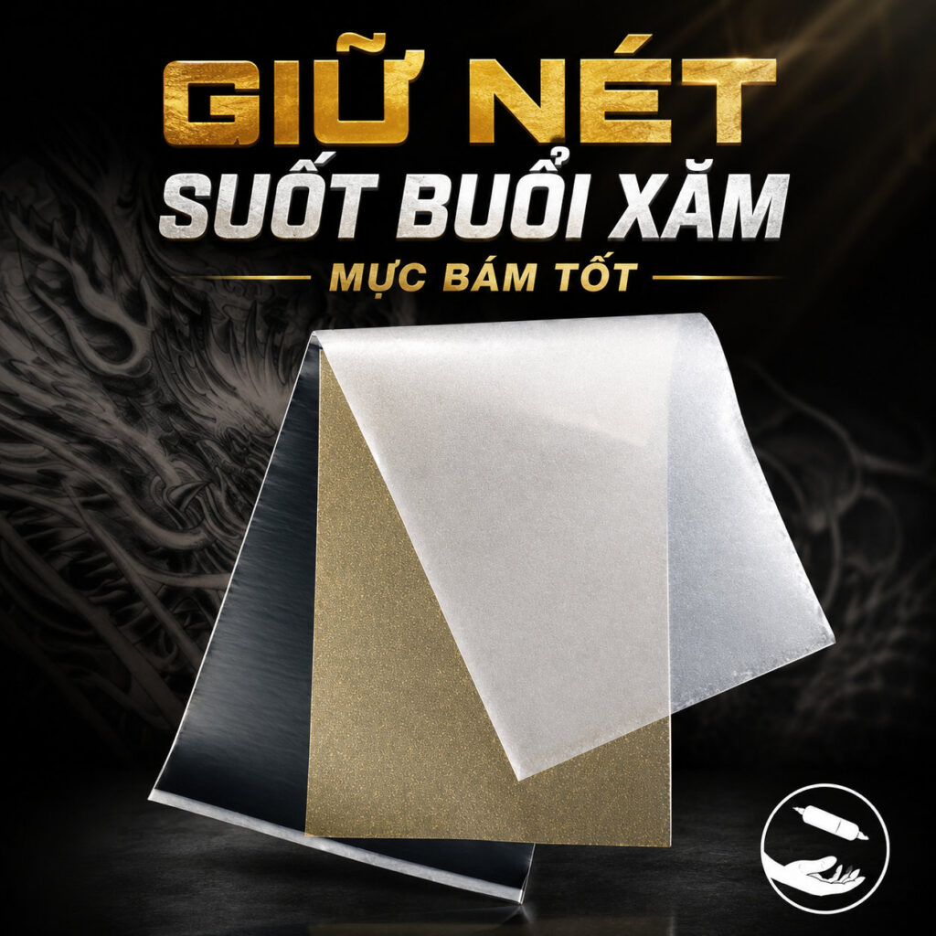 Giấy vẽ stencil Spirit Classic Freehand Tattoo Stencil Paper là giấy chuyển hình xăm chuyên dụng cho thợ xăm vẽ tay, hỗ trợ tạo mẫu stencil trực tiếp trước khi đưa lên da. Sản phẩm kích thước 8.5 x 11 inch, 100 tờ, Made in USA.