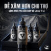 Set mực xăm 23 Ink Greywash là bộ mực greywash pha sẵn nhiều tông đậm nhạt, phù hợp cho tattoo Nhật cổ, black and grey, đổ bóng, chuyển sắc, tạo khối và các thiết kế cần độ chuyển mượt giữa sáng – tối.