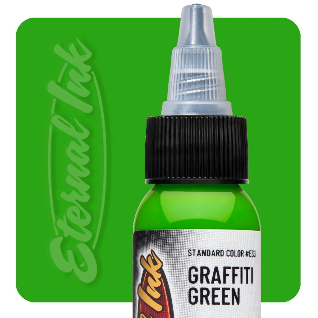 muc-xam-eternal-chinh-hang-graffiti-green Mực xăm Eternal Graffiti Green 30ml xanh lá tươi nổi chính hãng Eternal Ink