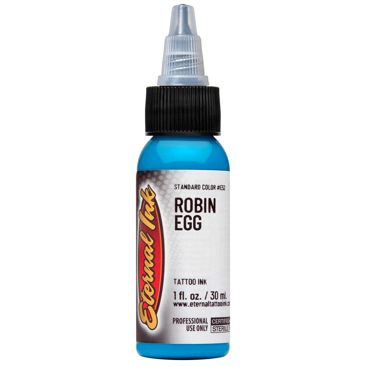 Mực xăm Eternal Robin Egg chính hãng là tông xanh robin egg sáng, phù hợp cho tattoo màu, phối màu nước, bầu trời, hoa lá, fantasy, neo traditional và các thiết kế cần sắc xanh aqua tươi rõ.