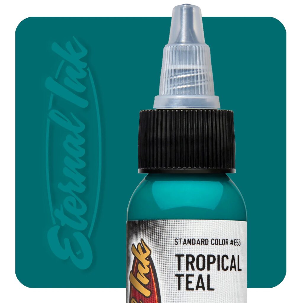 muc-xam-eternal-chinh-hang-mau-troppical-teal Mực xăm Eternal Tropical Teal 30ml xanh ngọc biển đậm chính hãng Eternal Ink