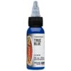 Mực xăm Eternal True Blue chính hãng là tông xanh dương chuẩn, phù hợp cho tattoo màu, phối màu nước, sóng, rồng, rắn, bầu trời, Nhật cổ, old school và các thiết kế cần sắc xanh rõ, chắc màu.