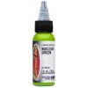 muc-xam-eternal-chinh-hang-nucclear-green- Mực xăm Eternal Nuclear Green chính hãng là tông xanh neon nổi bật, phù hợp cho tattoo màu, phối màu lá cây, rắn, rồng, fantasy, neo traditional, hoạt hình và các thiết kế cần sắc xanh sáng mạnh.