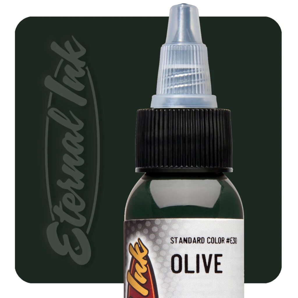 muc-xam-eternal-chinh-hang-olive Mực xăm Eternal Olive 30ml xanh rêu olive chính hãng Eternal Ink