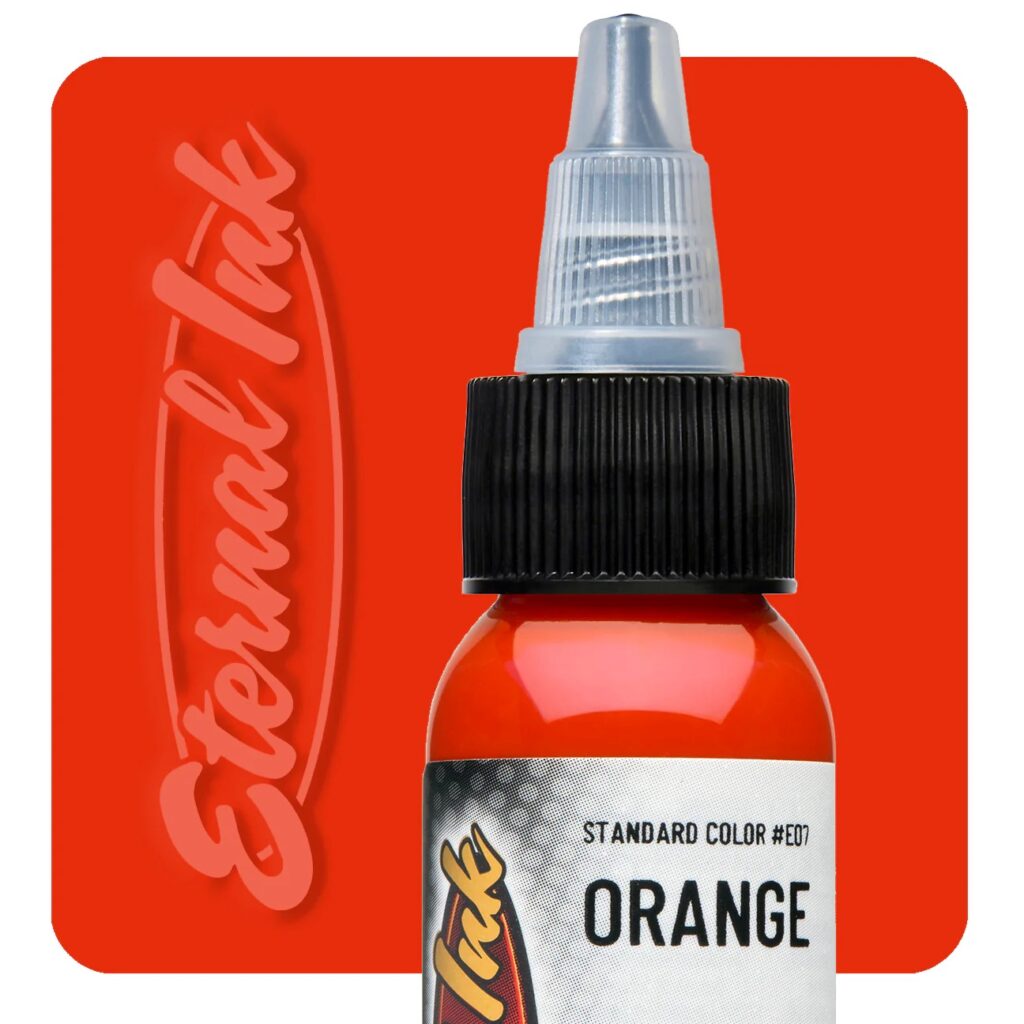 muc-xam-eternal-mau-oranger Mực xăm Eternal Orange 30ml cam tươi chính hãng Eternal Ink