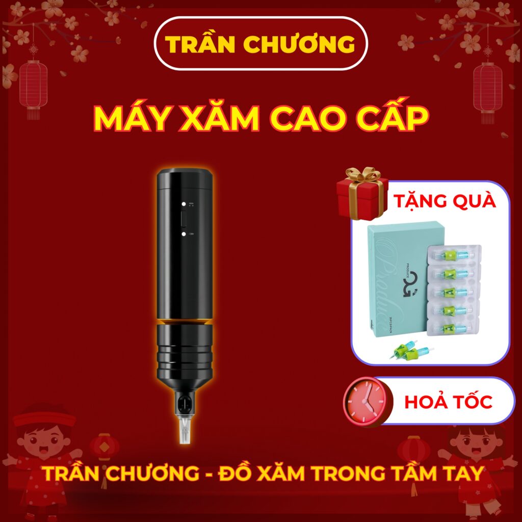 Máy xăm Cheyenne SOL Nova Unlimited không dây pin rời Máy xăm Cheyenne SOL Nova Unlimited là dòng máy xăm không dây cao cấp dạng pen, sử dụng pin rời, thiết kế gọn tay, phù hợp cho thợ xăm chuyên nghiệp cần thao tác linh hoạt khi đi nét, đánh bóng, tô màu và xử lý nhiều phong cách hình xăm.