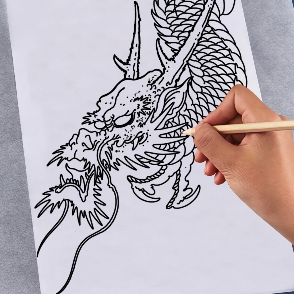 giấy thiết kế hình xăm