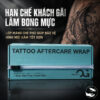 Màng bọc hình xăm OG Tattoo Aftercare Wrap 15cm x 10m là film polyurethane siêu mỏng, thoáng khí, dùng để che phủ và bảo vệ bề mặt hình xăm sau khi hoàn thiện, giúp hạn chế bụi bẩn, ma sát và tiếp xúc trực tiếp với môi trường bên ngoài.