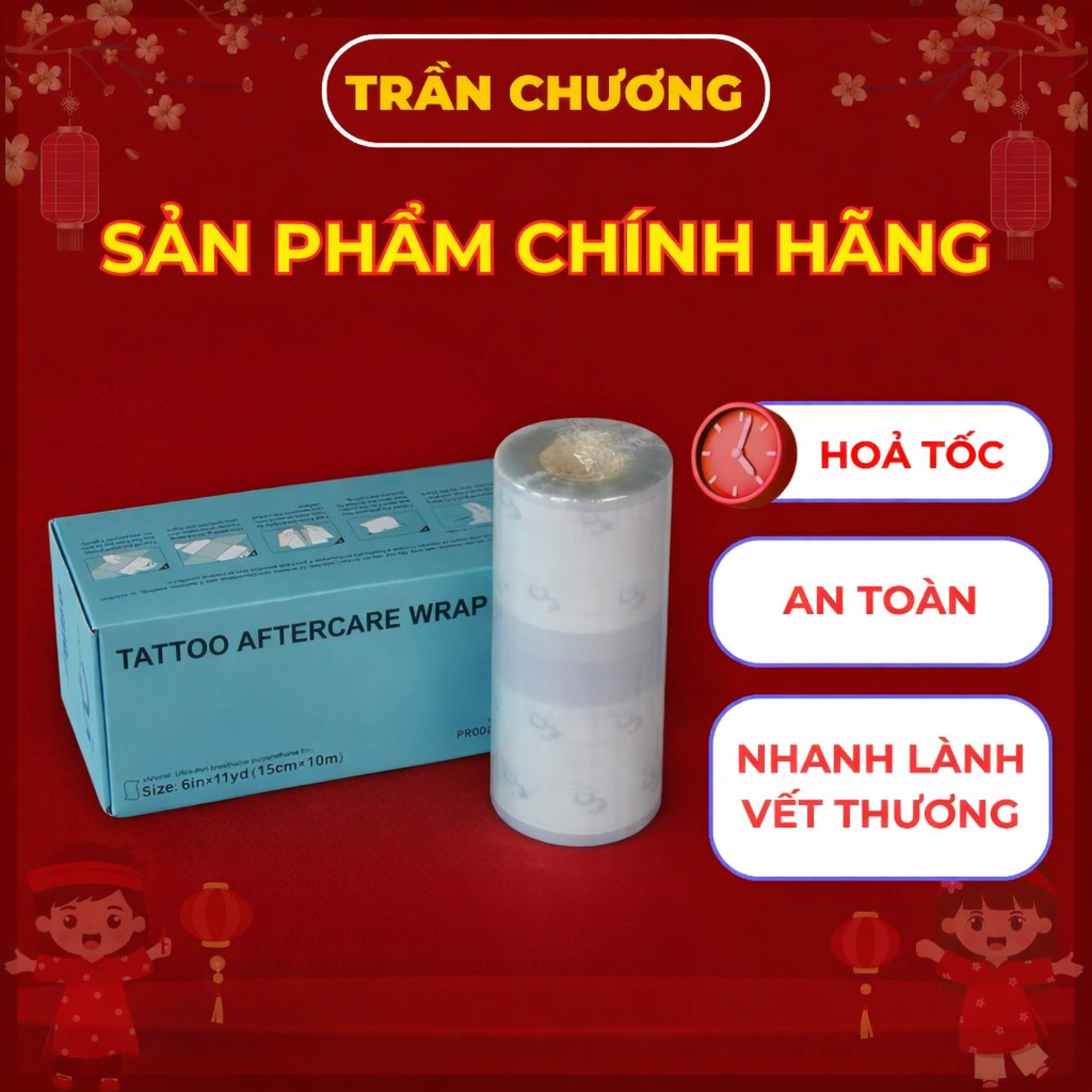 mang-boc-hinh-xam-og-aftercare-wrap (2) Màng bảo vệ hình xăm OG Tattoo Aftercare Wrap 15cm x 10m chống nước giảm ma sát bảo vệ hình sau xăm
