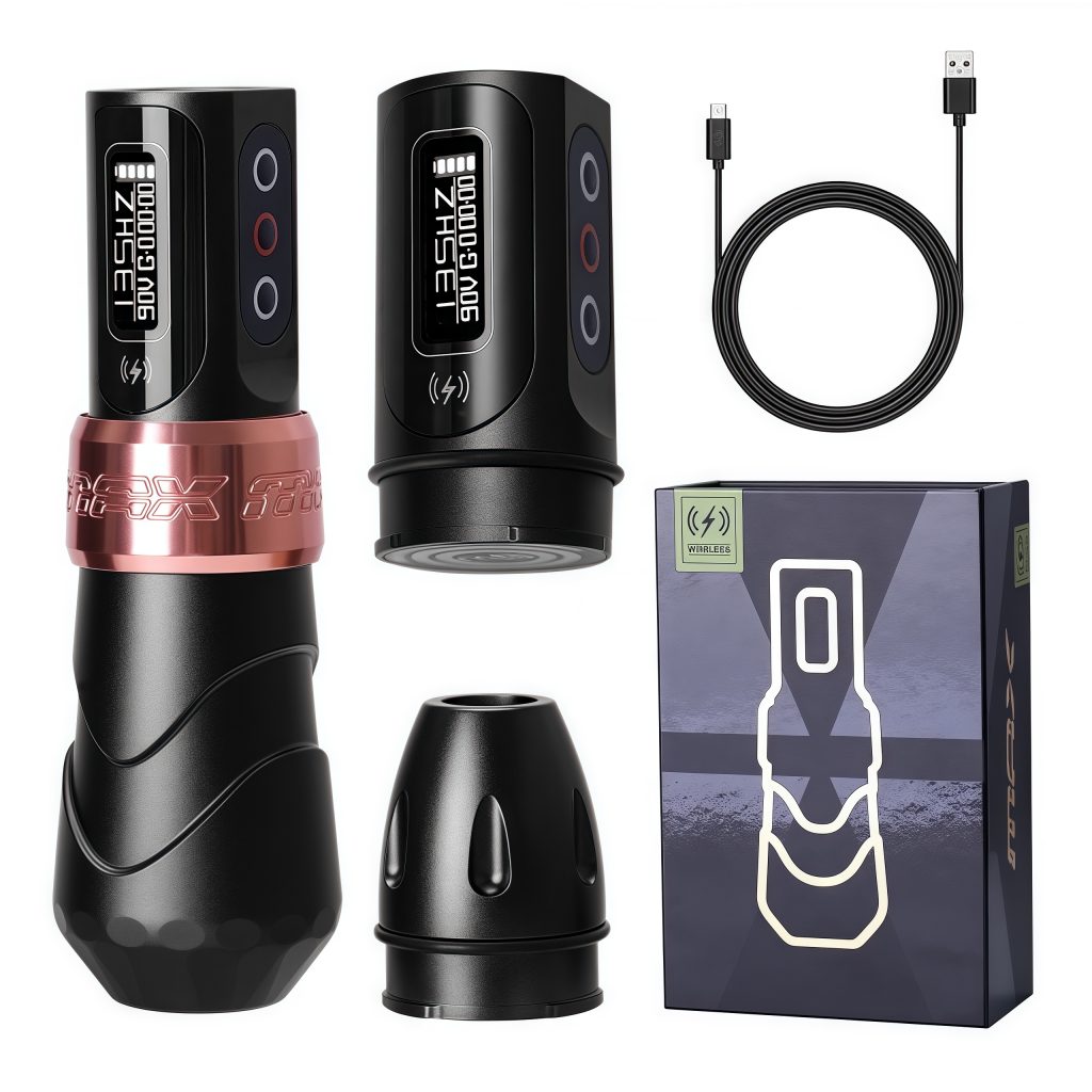 may-xam-flux-max.:.JPEG Đầu chuyển RCA của máy xăm Flux Max nội địa dùng nguồn dây khi cần