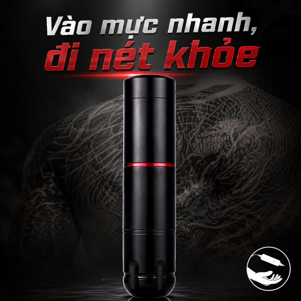 may-xam-ofeyle-pen-khong-day-mini (2) (1) Máy xăm Ofeyle không dây dạng bút, thân trụ nhỏ gọn cho thợ mới và học viên xăm