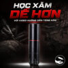 may-xam-ofeyle-pen-khong-day-mini (4) (1) Máy xăm Ofeyle Motorized Pen dài khoảng 130mm, đường kính thân khoảng 30mm, dễ cầm khi đi nét