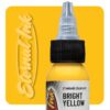 Mực xăm Eternal Bright Yellow chính hãng là tông vàng tươi sáng, phù hợp cho tattoo màu, phối màu hoa, lửa, ánh sáng, rồng, rắn, Nhật cổ, old school, neo traditional và các thiết kế cần sắc vàng nổi bật.
