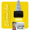 Mực xăm Eternal Lightning Yellow chính hãng là tông vàng sáng nổi bật, phù hợp cho tattoo màu, phối màu hoa, lửa, ánh sáng, rồng, rắn, Nhật cổ và các thiết kế cần sắc vàng tươi rõ.