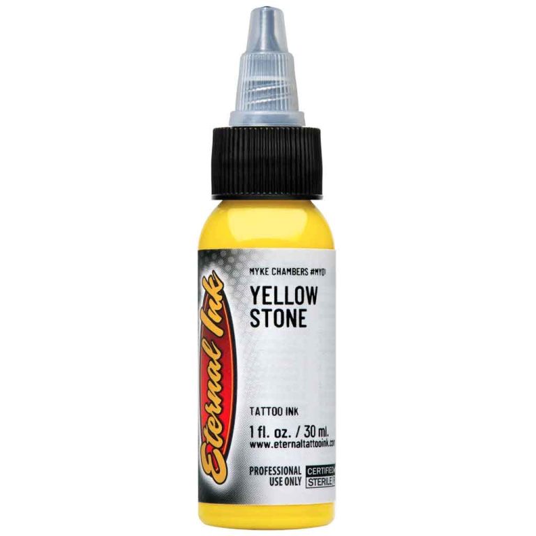 Mực xăm Eternal Yellow Stone vàng ấm vàng đậm 30ml cho thợ xăm