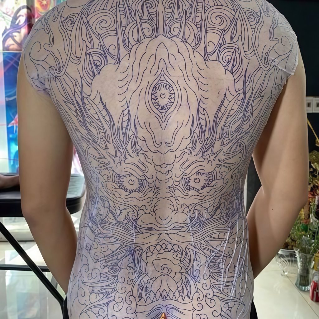 giấy lụa scan hình xăm