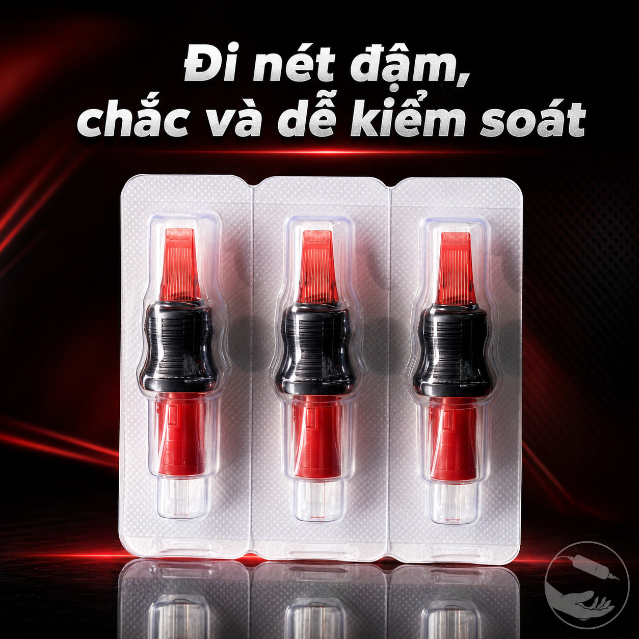 Kim xăm OG Premium Cartridge đỏ là dòng kim đạn dùng cho máy xăm pen, đóng hộp 20 cái, phù hợp cho thợ xăm thao tác đi nét, đổ bóng, tô màu và xử lý chi tiết hình xăm theo từng cấu hình kim.