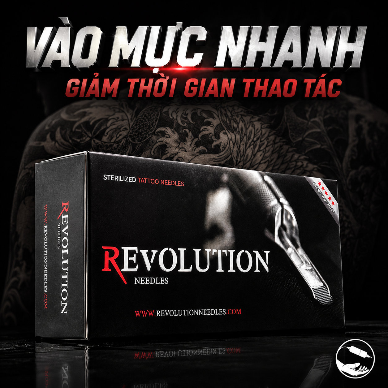 Kim dài truyền thống Revolution Needles dùng cho máy xăm Sidewinder