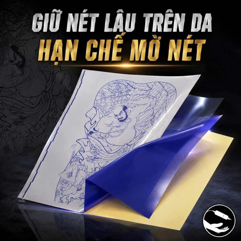 giay-scan-hinh-xam-audersigt-premium-tat-thuc (2) Giấy scan hình xăm Audersigt Premium Thermal Stencil Paper là giấy scan nhiệt chuyên dùng để chuyển mẫu thiết kế lên da, kích thước 8.5 x 11 inch, hộp 100 tờ, phù hợp cho thợ xăm dùng với máy scan hình xăm và gel chuyển hình.
