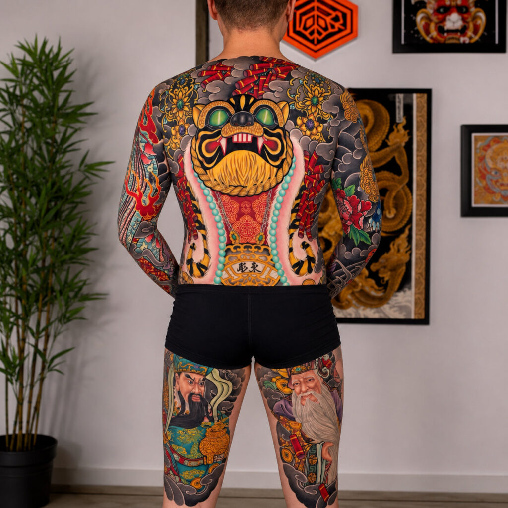 hinh-xam-nhat-co-full-lung-irezumi (1) Mẫu hình xăm Nhật cổ full lưng Irezumi truyền thống Nhật Bản