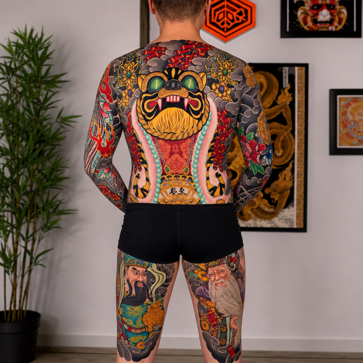 Mẫu hình xăm Nhật cổ full lưng Irezumi truyền thống Nhật Bản