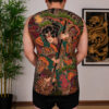 hinh-xam-nhat-co-full-lung-irezumi (2) Hình xăm Nhật cổ full lưng Irezumi đi nét bằng kim dài truyền thống