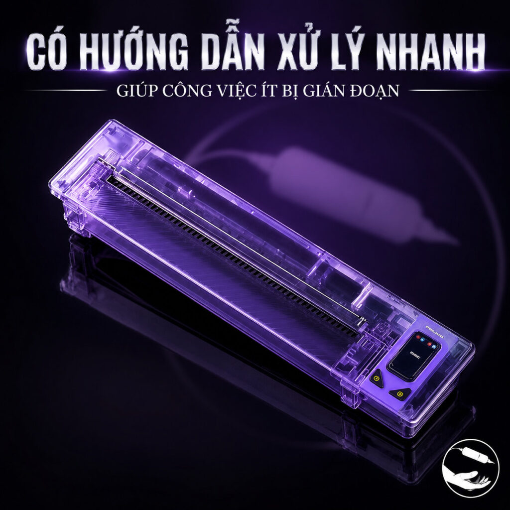 Máy scan hình xăm OG là máy in stencil tattoo hỗ trợ thợ xăm in mẫu thiết kế ra giấy scan nhanh hơn, giúp chuyển hình lên da rõ nét, tiết kiệm thời gian phác thảo và phù hợp cho studio xăm chuyên nghiệp.