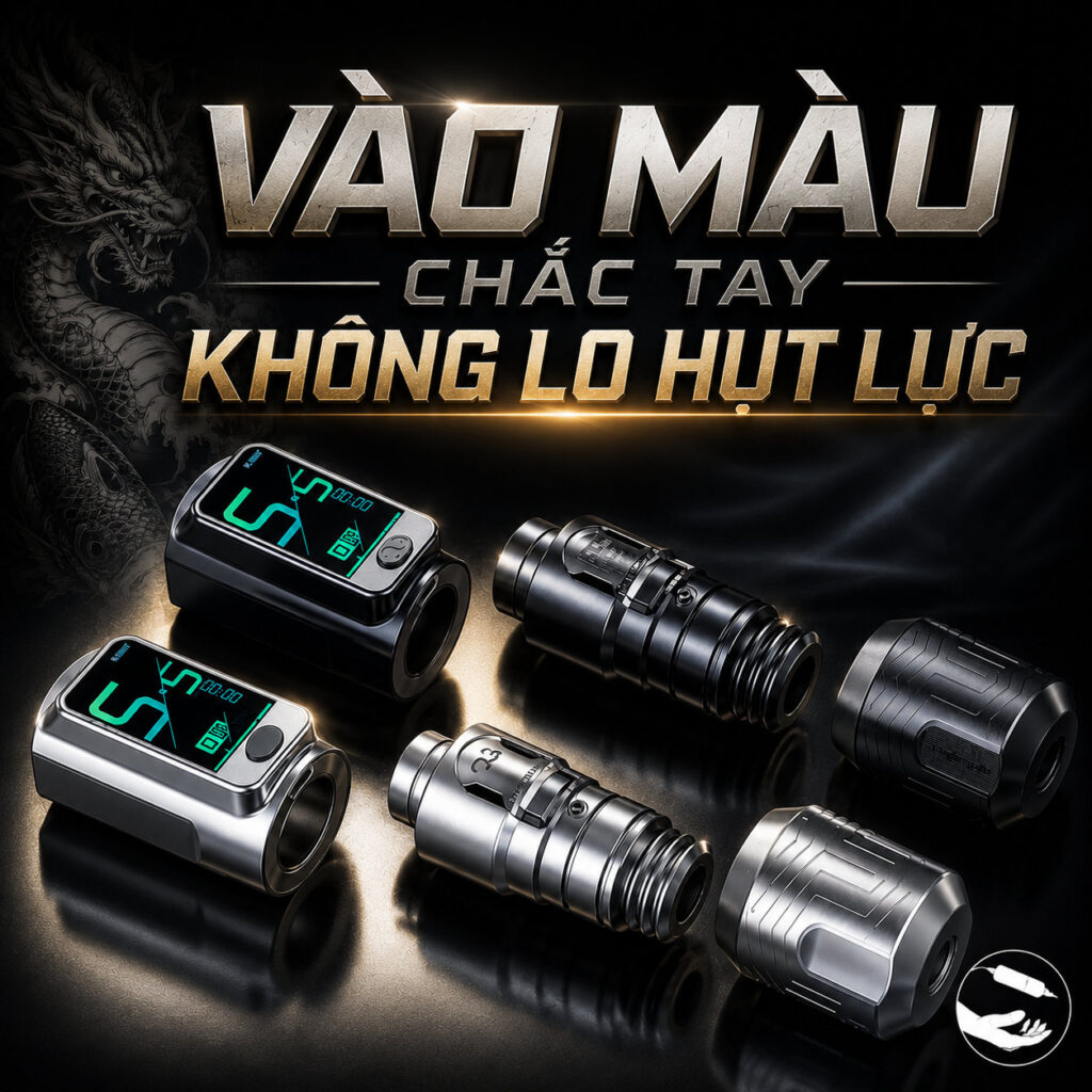 Máy xăm OG Fury 2 là máy xăm không dây dùng cho thợ xăm chuyên nghiệp, thiết kế pin rời, màn hình hiển thị thông số, phù hợp cho đi nét, đánh bóng, tô màu và xử lý nhiều phong cách hình xăm.