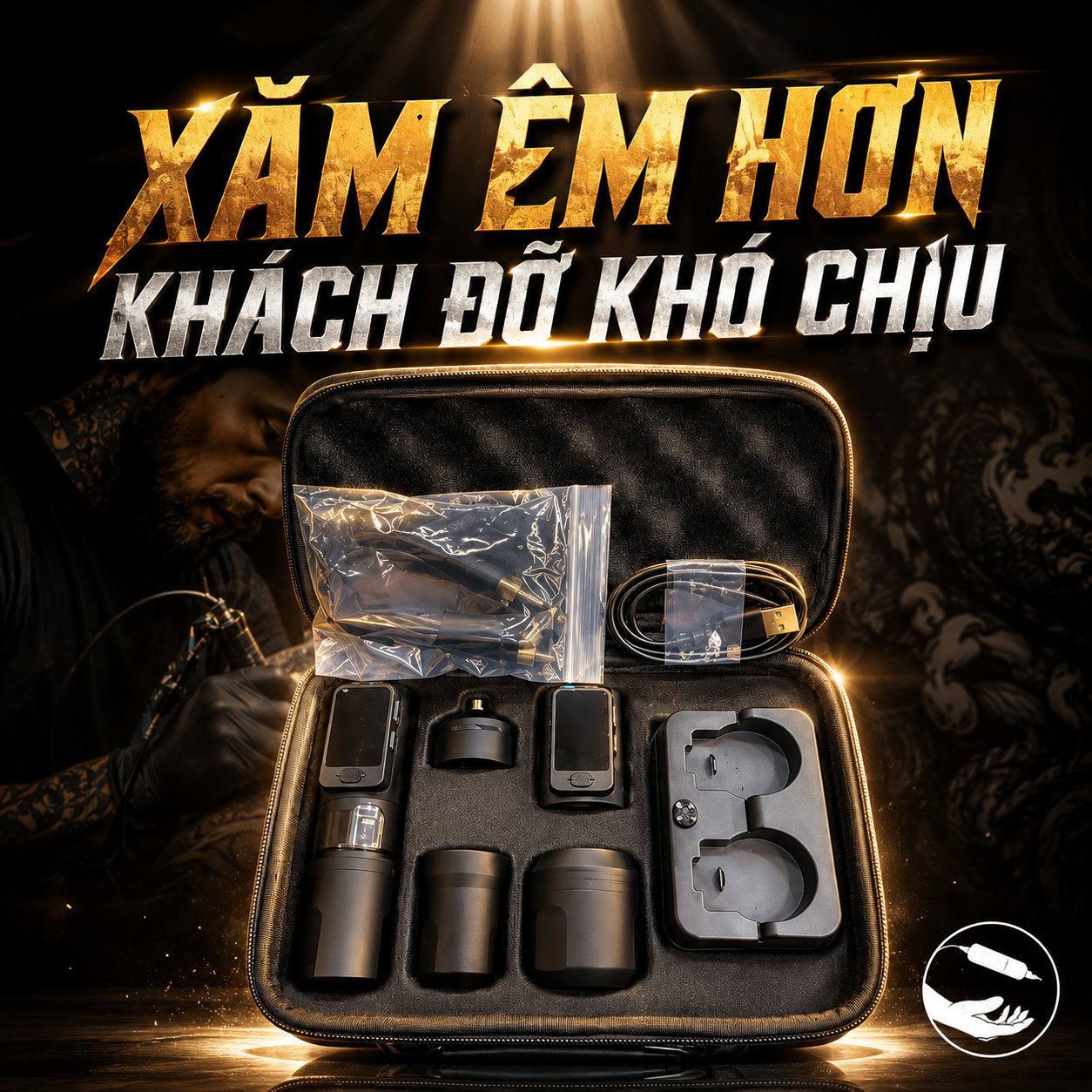 may-xam-fury-2_ (14) (1) Máy xăm OG Fury 2 là máy xăm không dây dùng cho thợ xăm chuyên nghiệp, thiết kế pin rời, màn hình hiển thị thông số, phù hợp cho đi nét, đánh bóng, tô màu và xử lý nhiều phong cách hình xăm.