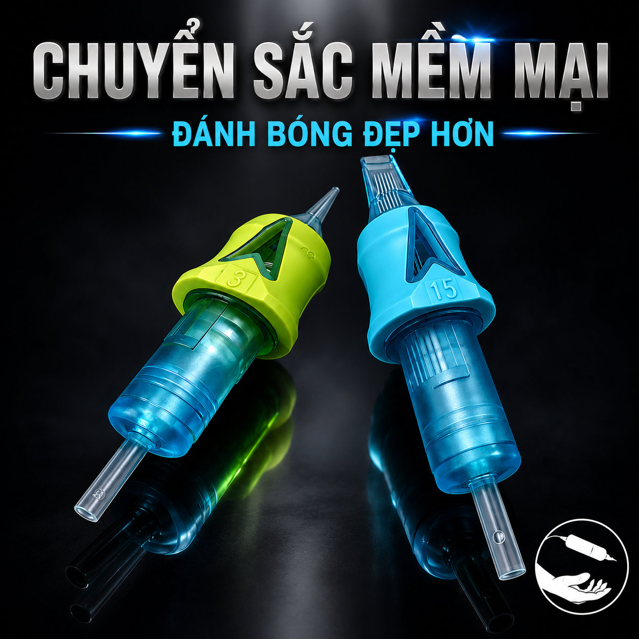 Kim xăm OG Cartridge đi nét sắc sạch và ổn định Kim xăm OG Cartridge là dòng kim đạn dùng cho máy xăm pen, đóng hộp 20 cái, phù hợp cho thợ xăm thao tác đi nét, đổ bóng, tô màu và xử lý chi tiết hình xăm theo từng cấu hình kim.