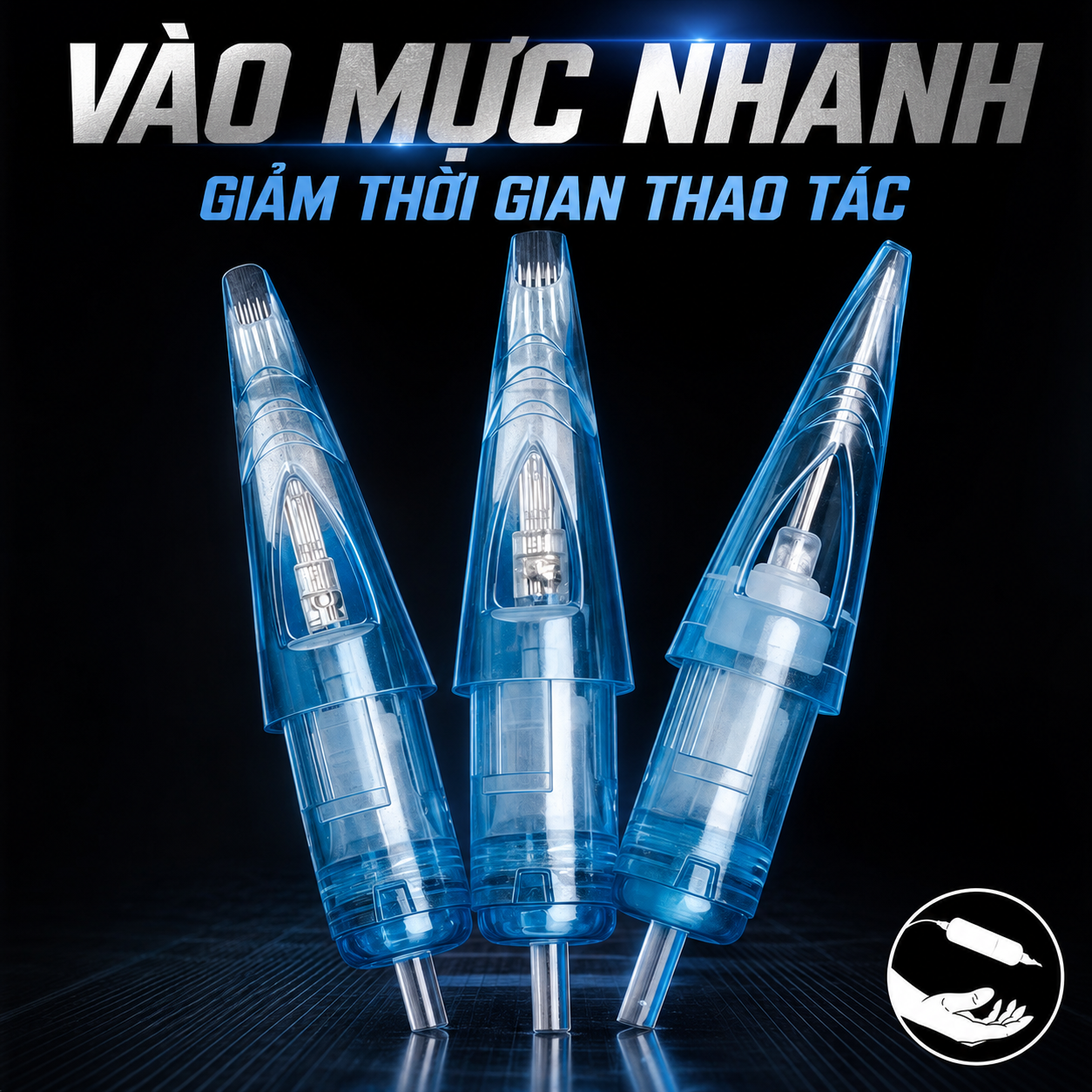 Kim xăm WJX ACME Cartridge là dòng kim cartridge dùng cho máy xăm pen, đóng hộp 20 cái, phù hợp cho thợ xăm thao tác đi nét, đổ bóng, tô màu và xử lý chi tiết hình xăm theo từng cấu hình kim.