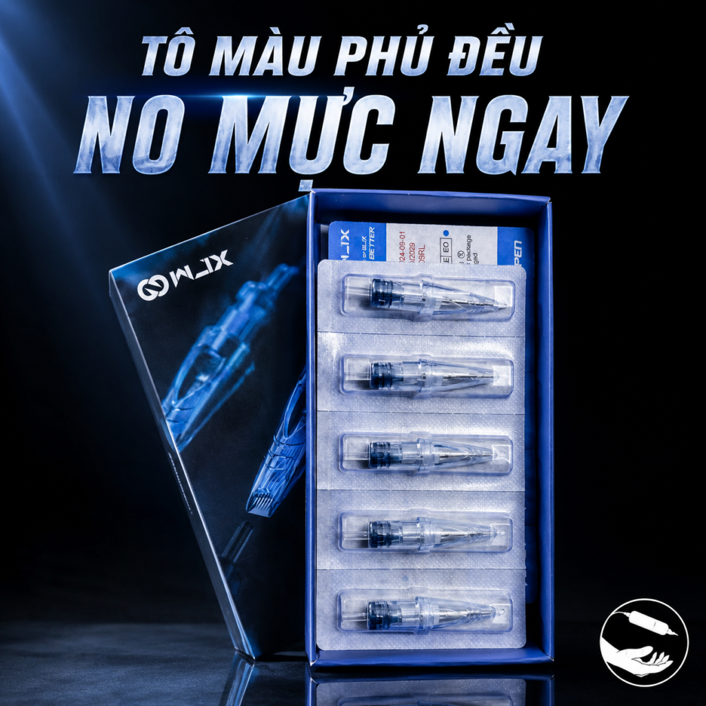 Kim xăm WJX ACME Cartridge là dòng kim cartridge dùng cho máy xăm pen, đóng hộp 20 cái, phù hợp cho thợ xăm thao tác đi nét, đổ bóng, tô màu và xử lý chi tiết hình xăm theo từng cấu hình kim.