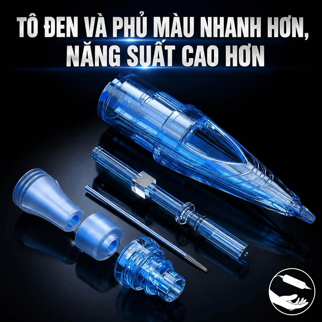 kim-xam-wjx-cartridge-di-net-sac-sao-ro-rang (4) (2) Kim xăm WJX ACME Cartridge là dòng kim cartridge dùng cho máy xăm pen, đóng hộp 20 cái, phù hợp cho thợ xăm thao tác đi nét, đổ bóng, tô màu và xử lý chi tiết hình xăm theo từng cấu hình kim.