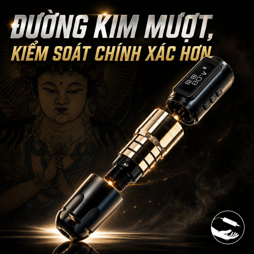 may-xam-ambition-mars-u-khong-day-pin-roi (11) (1) Máy xăm Ambition Mars-U không dây pin rời và màn hình hiển thị thông số