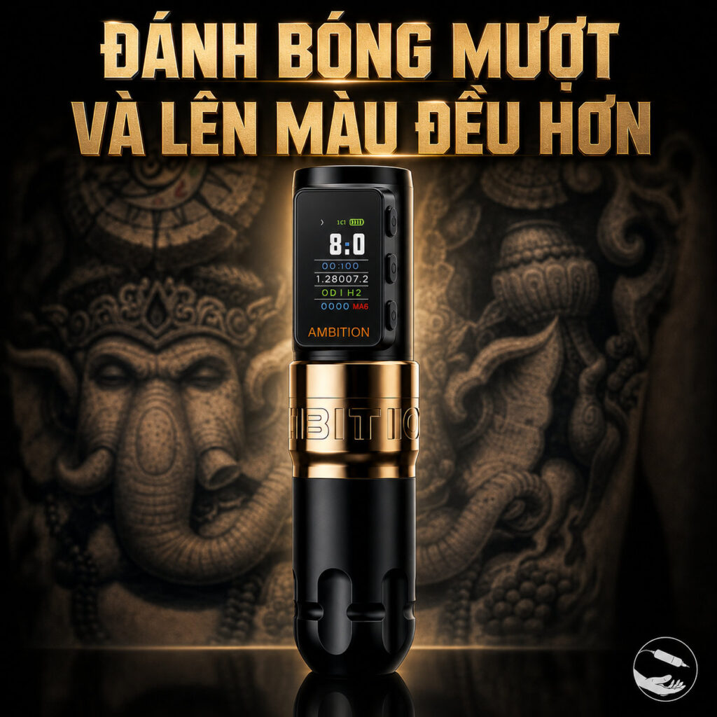 may-xam-ambition-sodier-max-khong-day-chinh-hang (2) (1) Máy xăm Ambition Soldier Max chế độ thường và chế độ khởi động mạnh