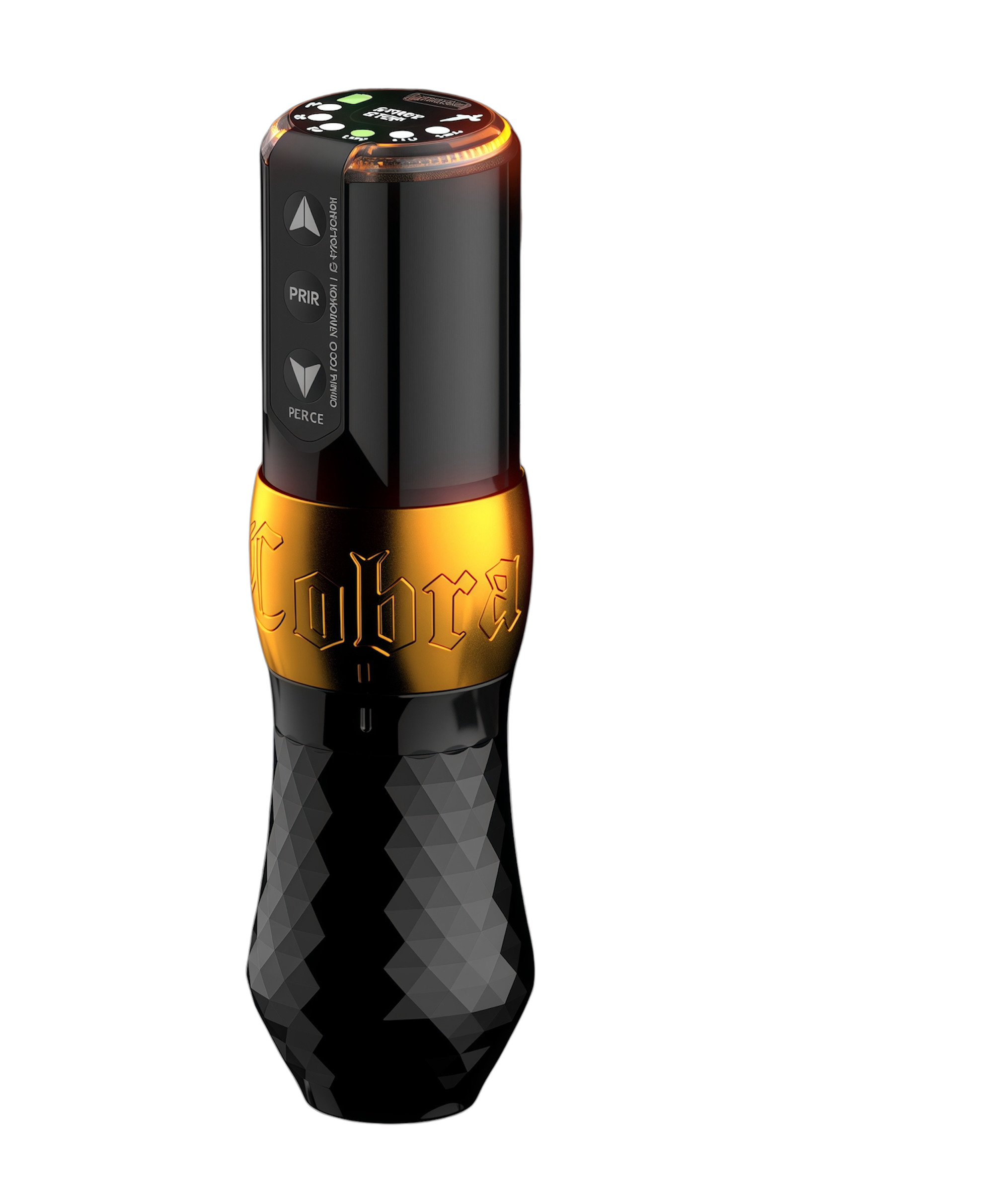 may-xam-cobra-123 Máy xăm Cobra là dòng máy xăm pen không dây, thiết kế pin rời, có màn hình và nút điều chỉnh trên thân máy, phù hợp cho thợ xăm cần một cây máy gọn, dễ thao tác khi đi nét, đánh bóng và tô màu.