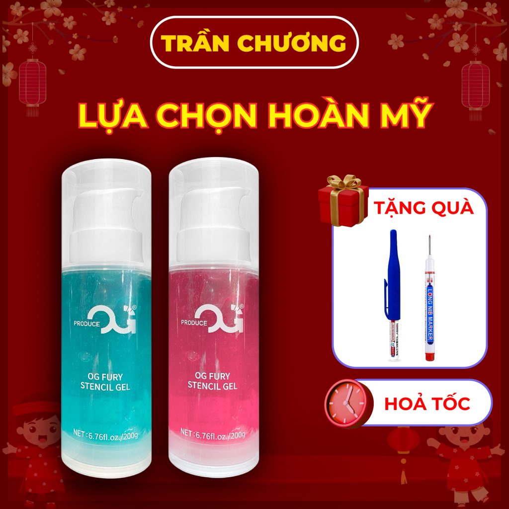 Gel scan hình xăm OG Fury Stencil Gel 200g giữ nét chính hãng