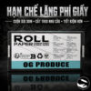 Giấy Stencil Cuộn OG Produce Roll Paper 21.6cm x 30m Mặt sau hộp giấy stencil cuộn OG Produce Roll Paper cuộn dài 30m cắt theo nhu cầu