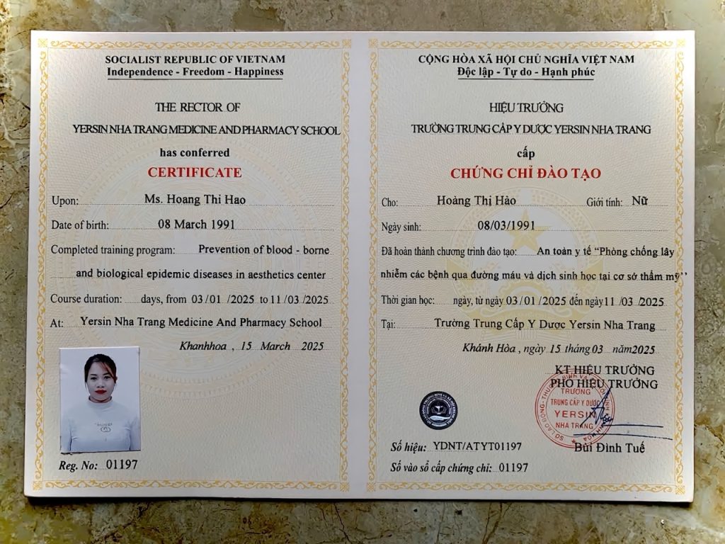 Chứng chỉ an toàn y tế