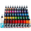 Bộ 50 màu mực xăm Solid Ink kèm chai The Mixer dành cho thợ xăm