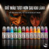 Set mực màu OG chuyên dùng cho tattoo màu, hỗ trợ vào mực nhanh, lên màu rõ và giúp thợ xăm thao tác mượt hơn khi đi màu.