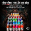 Set mực màu OG chuyên dùng cho tattoo màu, hỗ trợ vào mực nhanh, lên màu rõ và giúp thợ xăm thao tác mượt hơn khi đi màu.