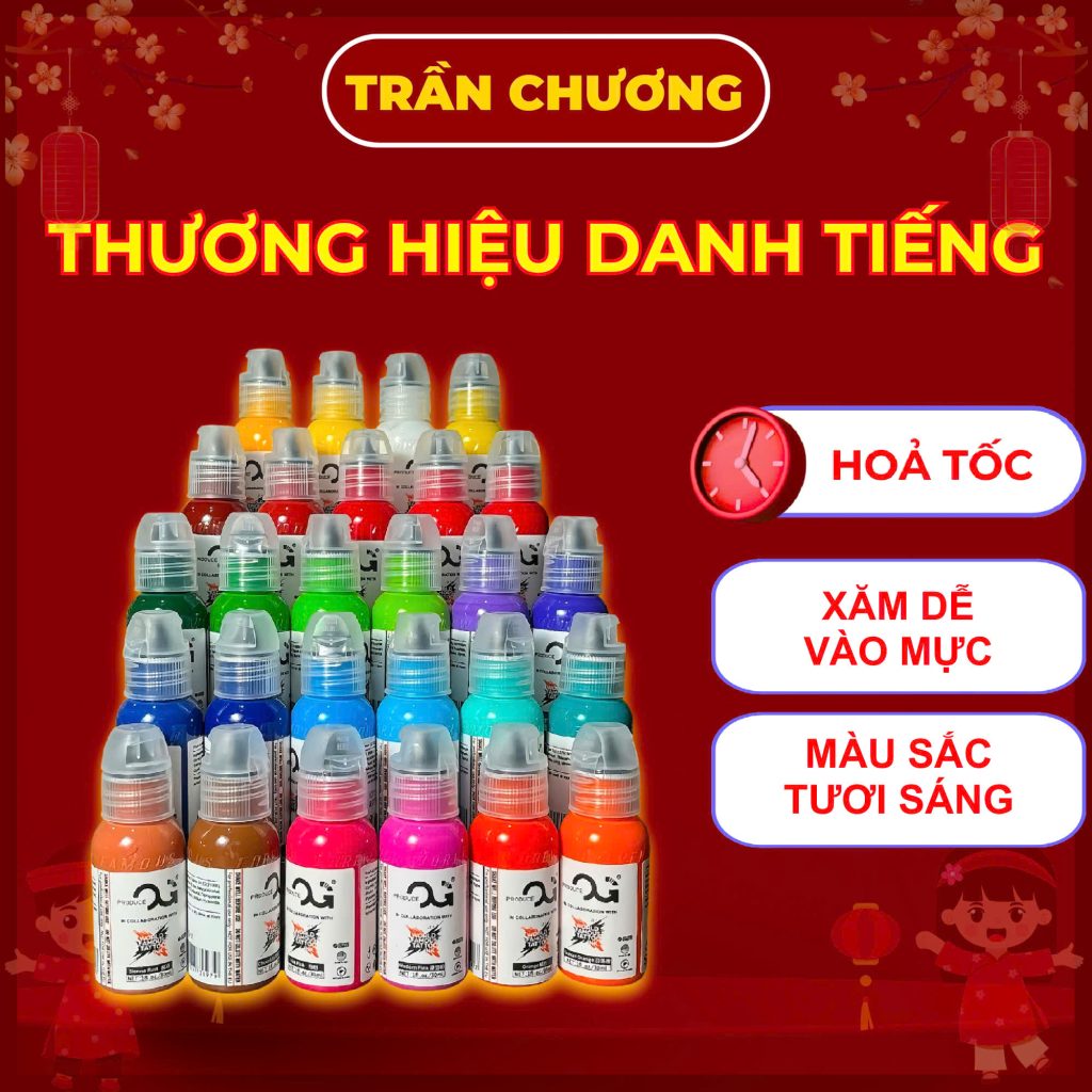 Mực xăm màu OG x WFTI 1oz 30ml cho thợ xăm